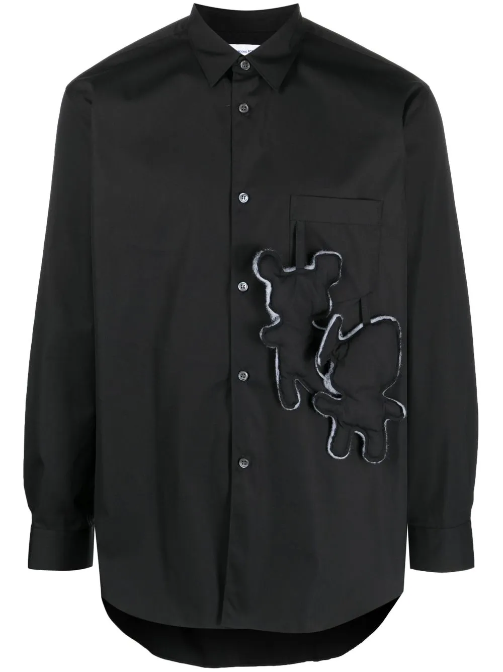 

Comme Des Garçons Shirt embroidered long-sleeve shirt - Black