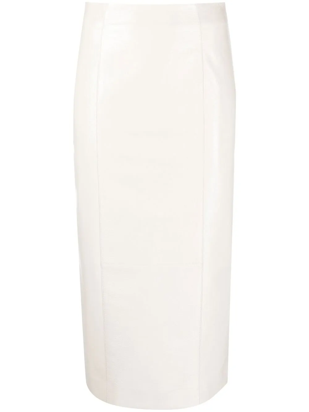 

Dorothee Schumacher high-waist straight midi-skirt - White