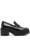 Ferragamo Vara Chain leather 40mm loafers - Black