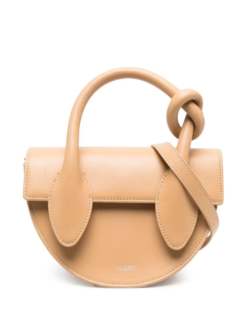 

Yuzefi Pretzel leather crossbody bag - Neutrals