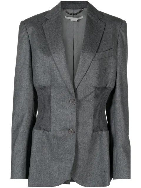 Stella McCartney elastic band single-breasted blazer