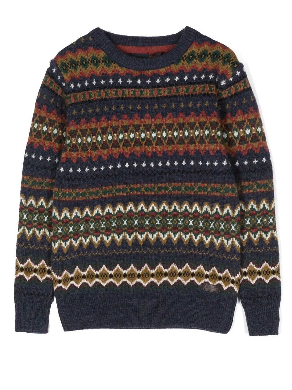 

Barbour Kids Case fair isle jumper - Blue