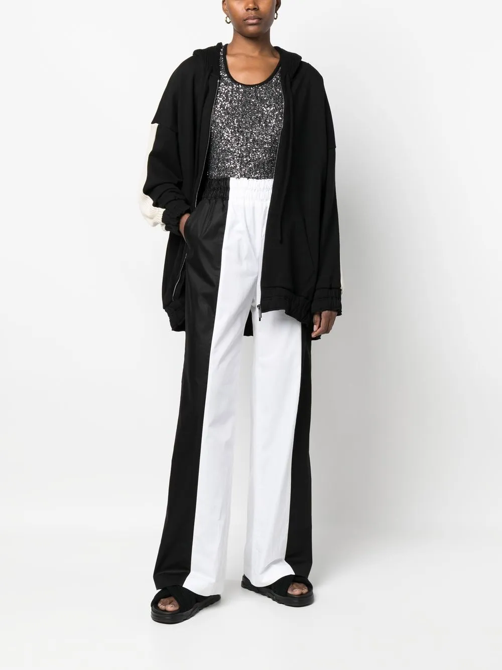 Fabiana Filippi Oversized hoodie - Zwart