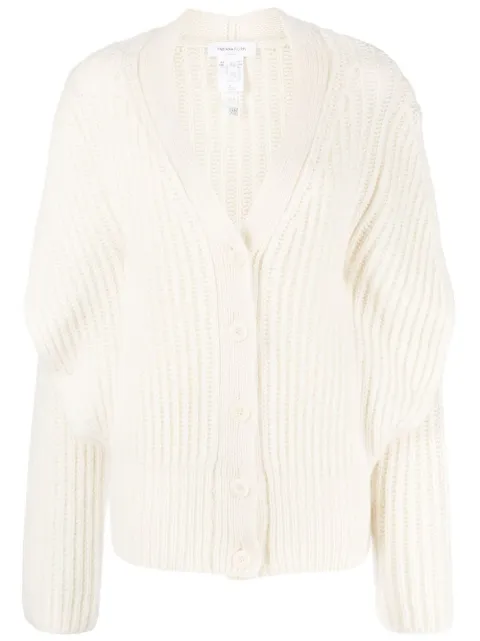 Fabiana Filippi drop-shoulder rib-knit cardigan