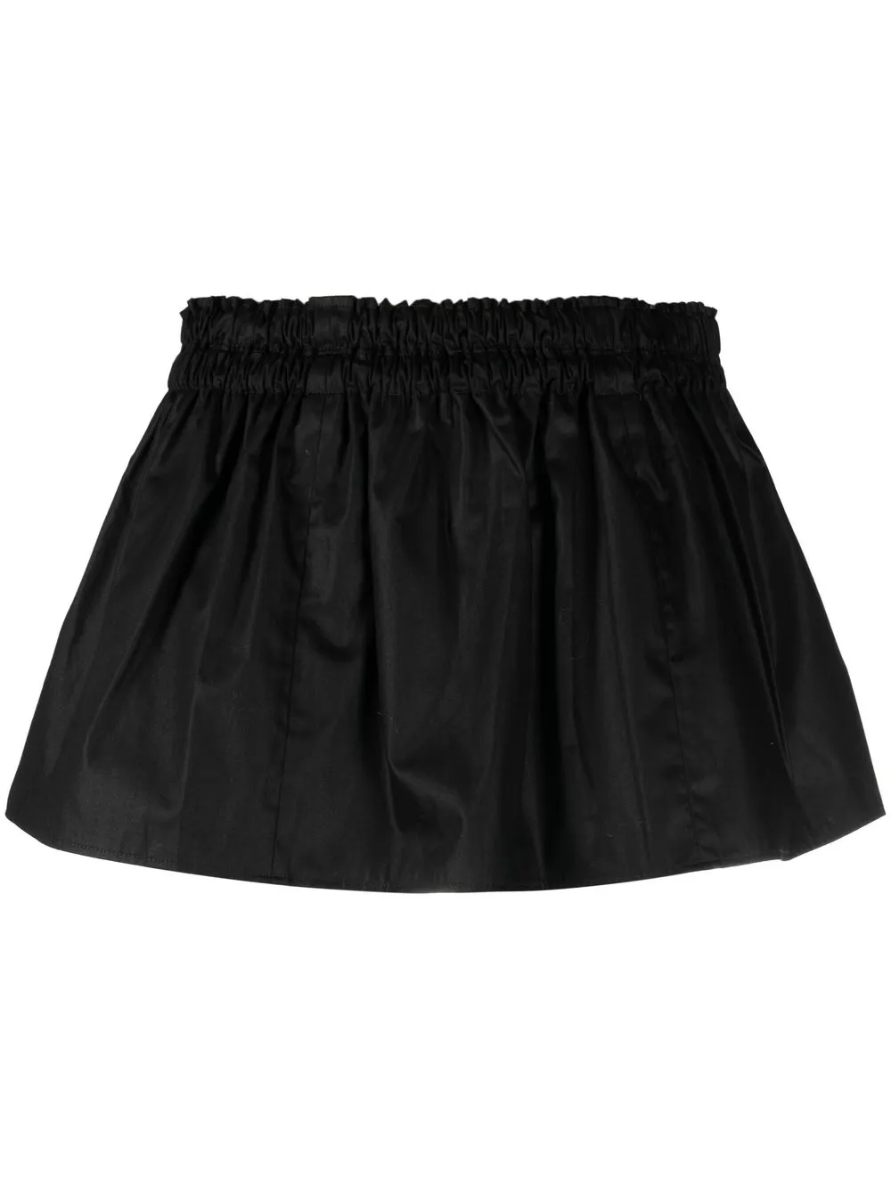 

Fabiana Filippi elasticated-waist cotton mini skirt - Black