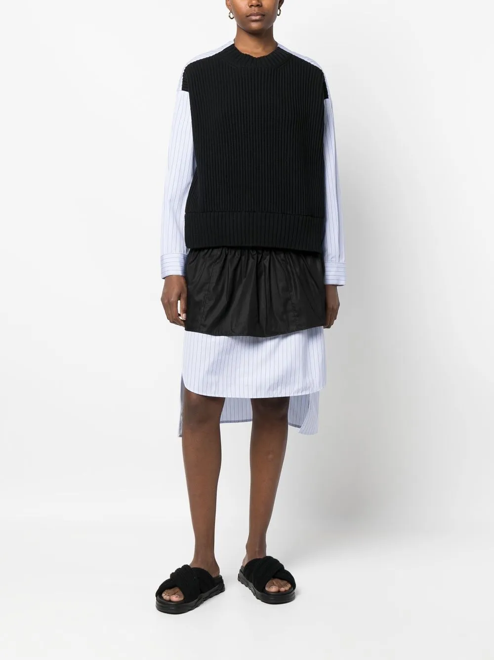 Fabiana Filippi Rok met elastische taille - Zwart