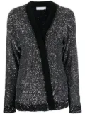 Fabiana Filippi sequin-embellished open-front cardigan - Black