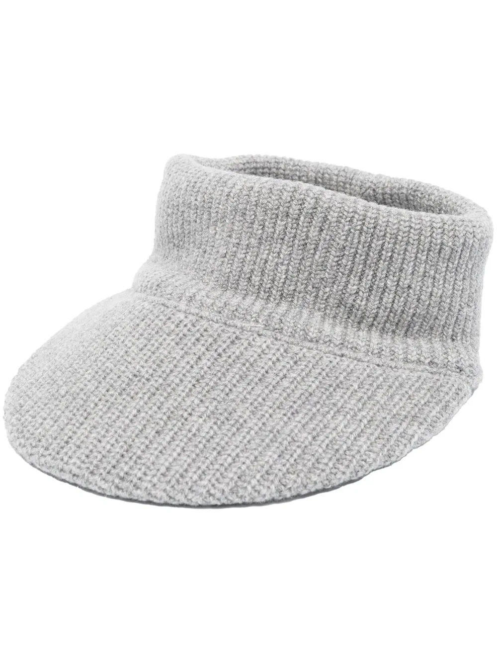 

Fabiana Filippi ribbed knitted visor - Grey