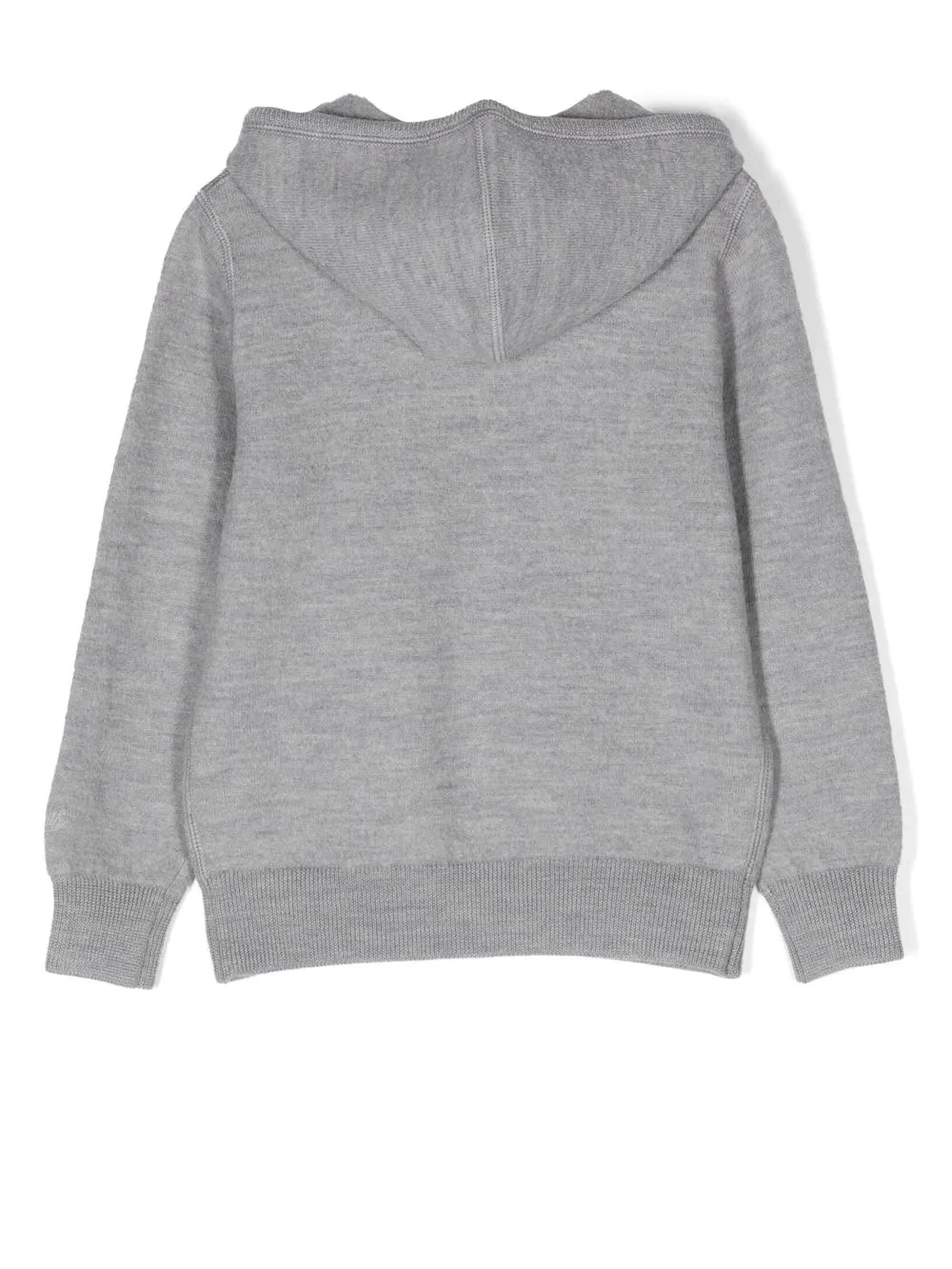 MC2 Saint Barth Kids Hoodie met geborduurde tekst - Grijs