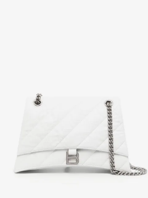 Crush quilted shoulder bag