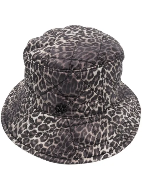 Maison Michel leopard-print bucket hat
