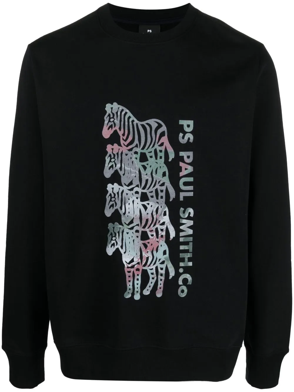 

PS Paul Smith sudadera con estampado de cebra - Negro