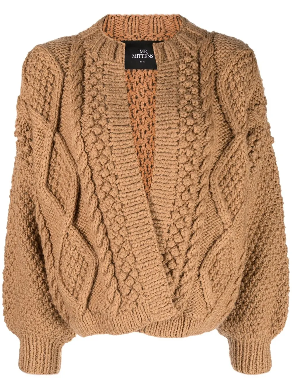 

Mr. Mittens Kimmie cable-knit cardigan - Brown