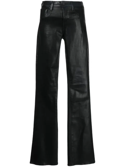 L'Agence Selma boot-cut waxed jeans