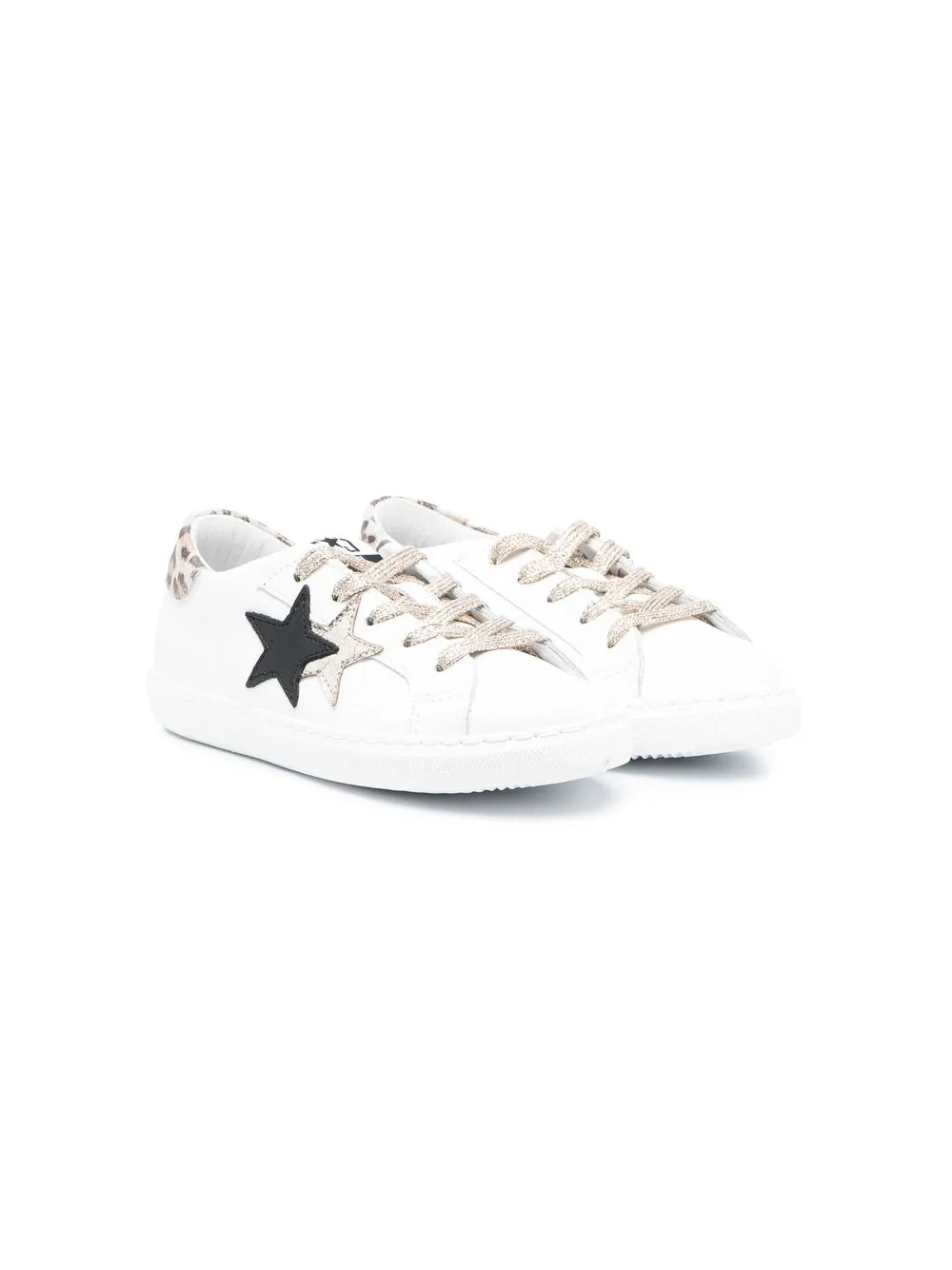 

2 Star Kids star-logo low-top sneakers - White