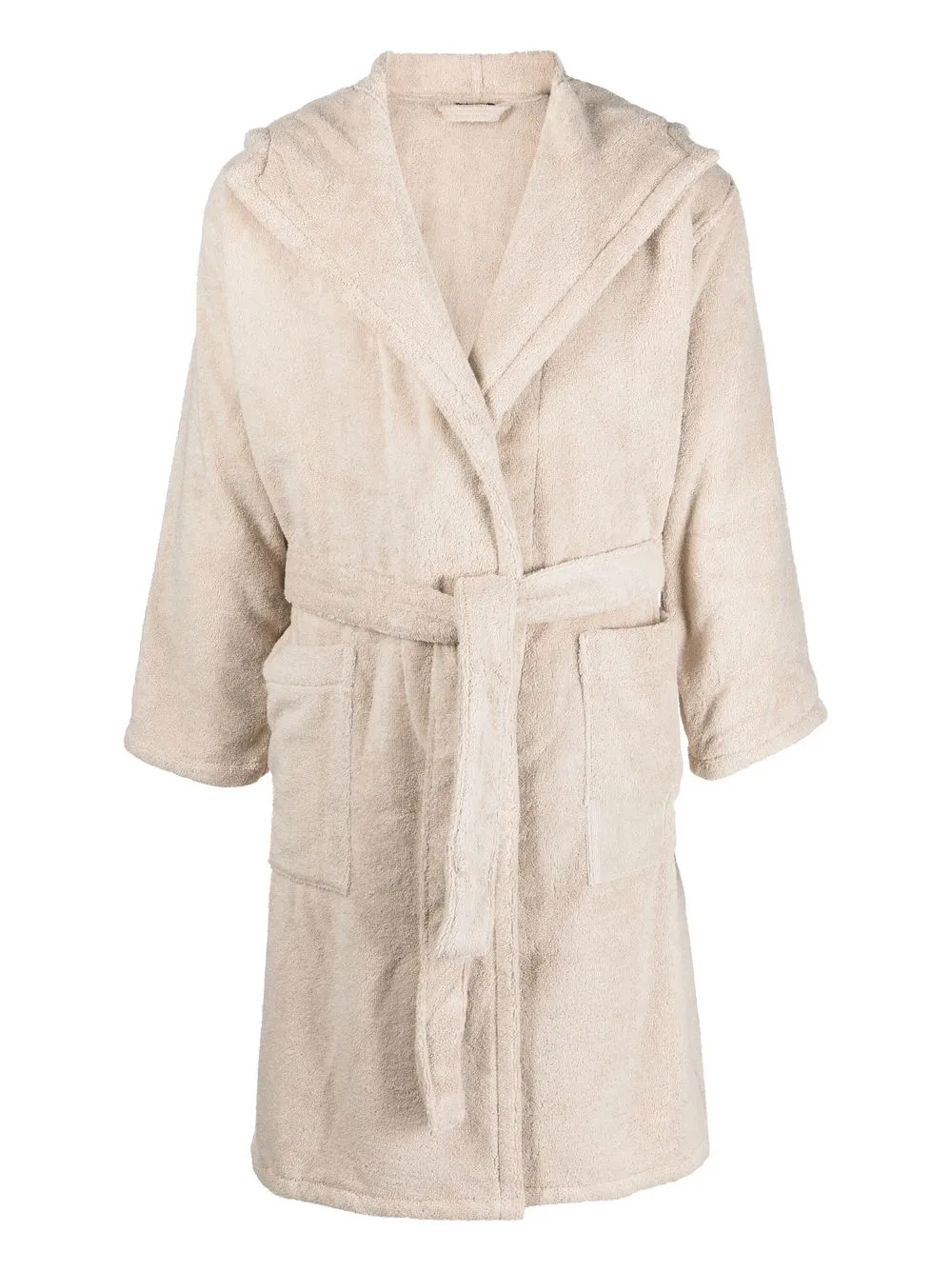 

Giorgio Armani Dorotea tie-waist towelling robe - Neutrals