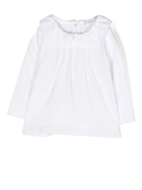 Patachou blusa manga larga con detalle plisado