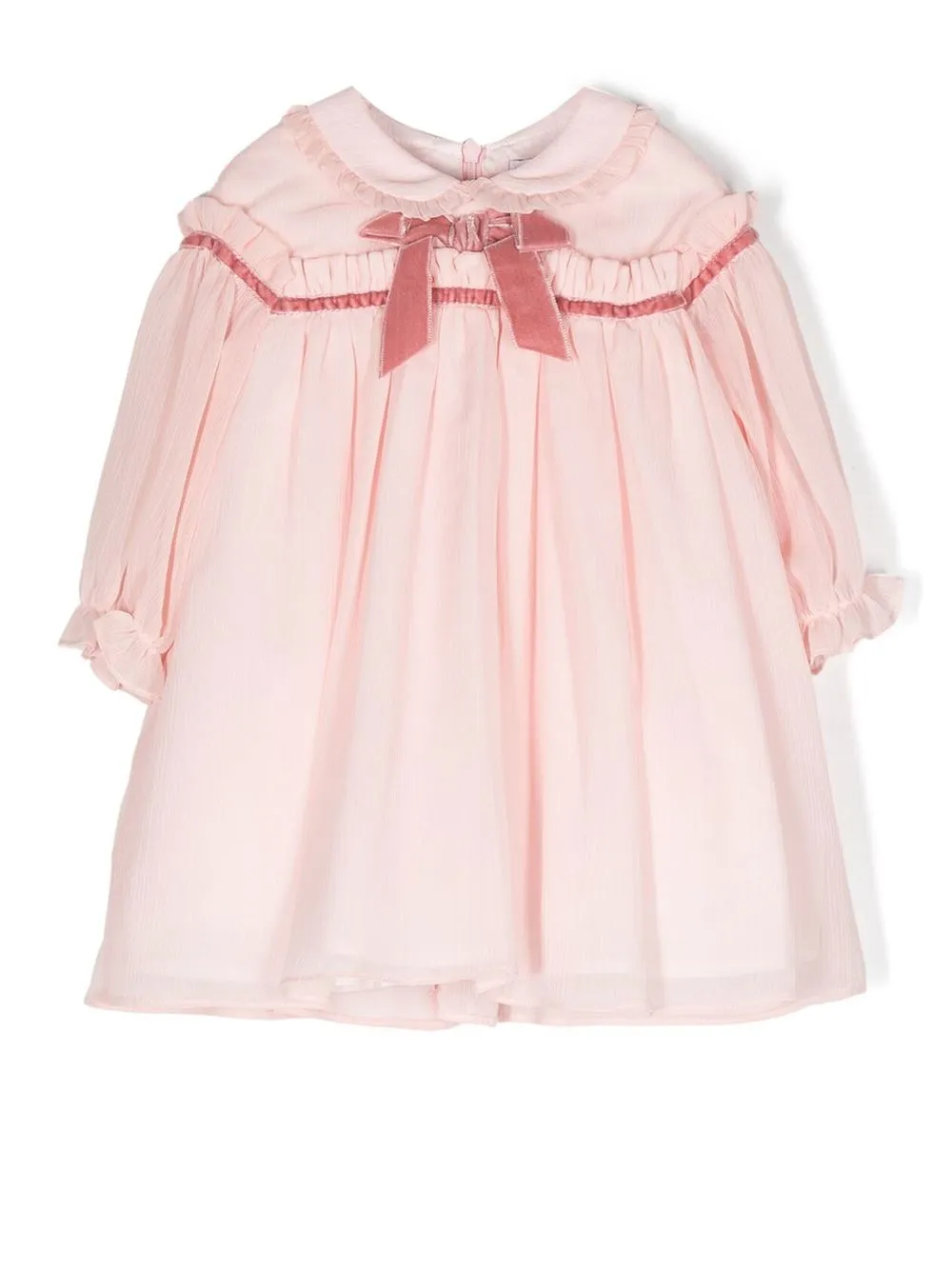 

Patachou bow-embellished chiffon dress - Pink