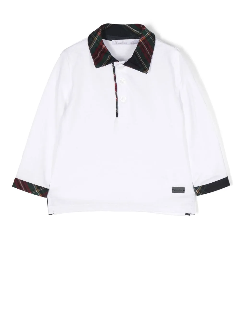 Patachou Contrast-collar Rugby Shirt In White