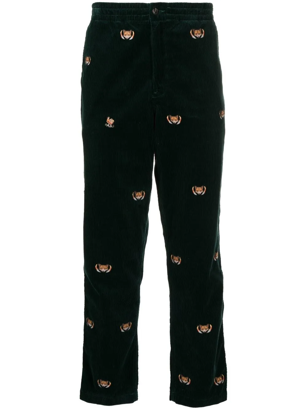 

Polo Ralph Lauren fox-embroidered corduroy trousers - Green