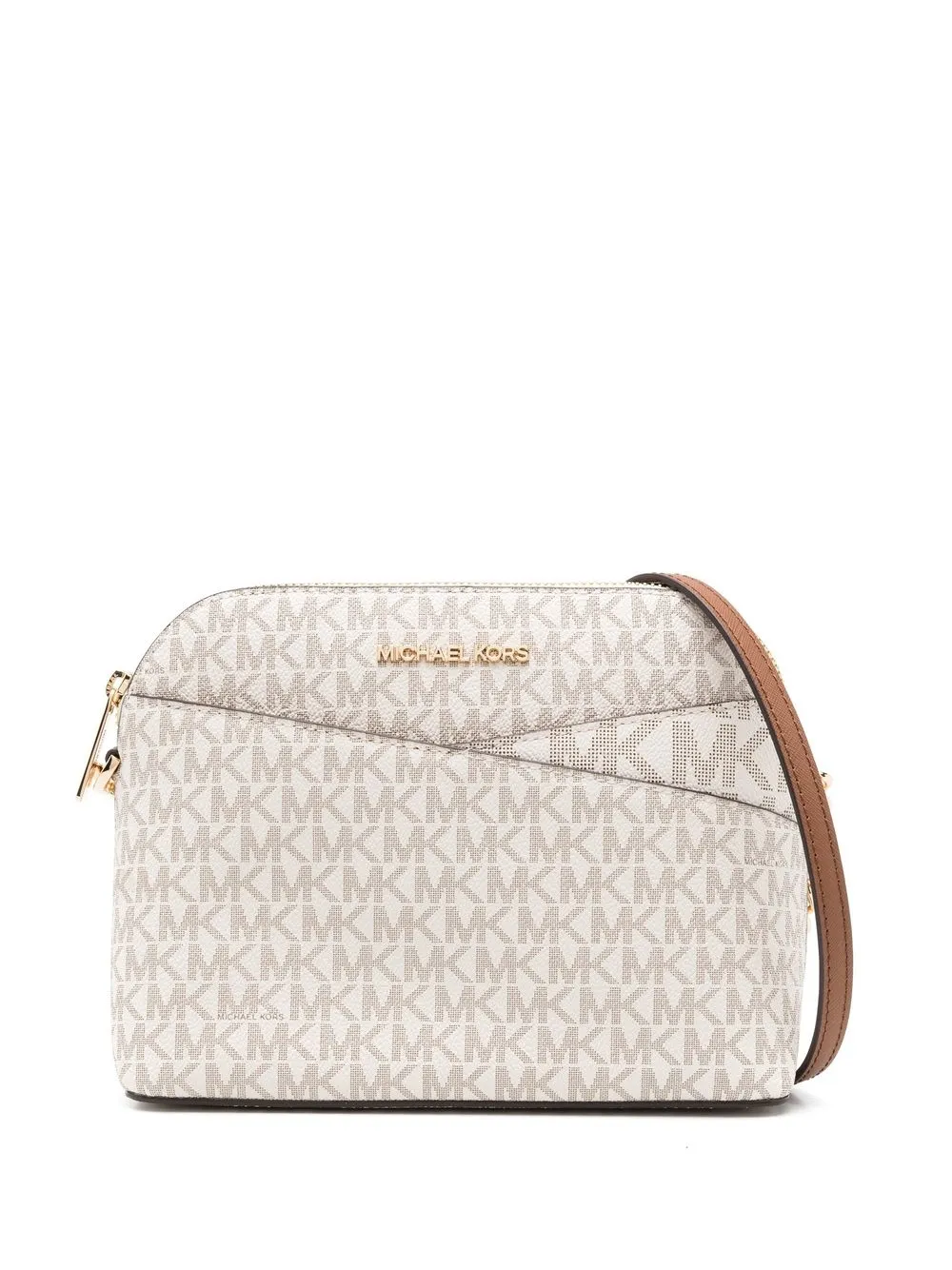 Michael Michael Kors Borsa a tracolla con motivo monogramma - Bianco