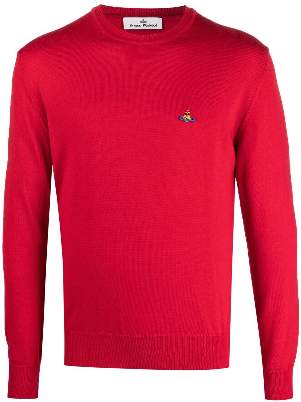 

Vivienne Westwood Orb-logo crew-neck jumper - Red