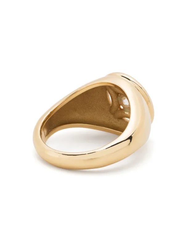 Loyal.e Paris 18kt Yellow Gold Diamond Pinky Ring - Farfetch