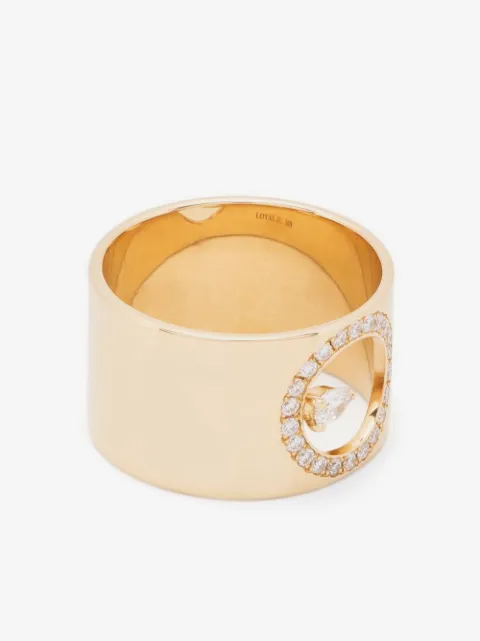 Loyal.e Paris 18kt yellow gold diamond pinky ring