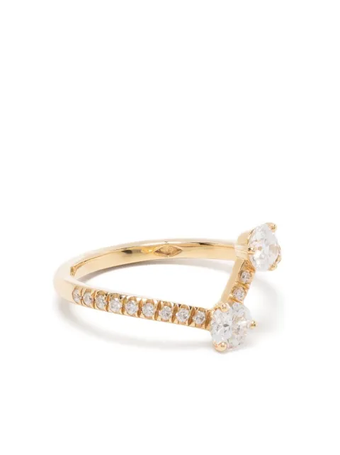 Loyal.e Paris 18kt yellow gold Toi+Moi diamond ring