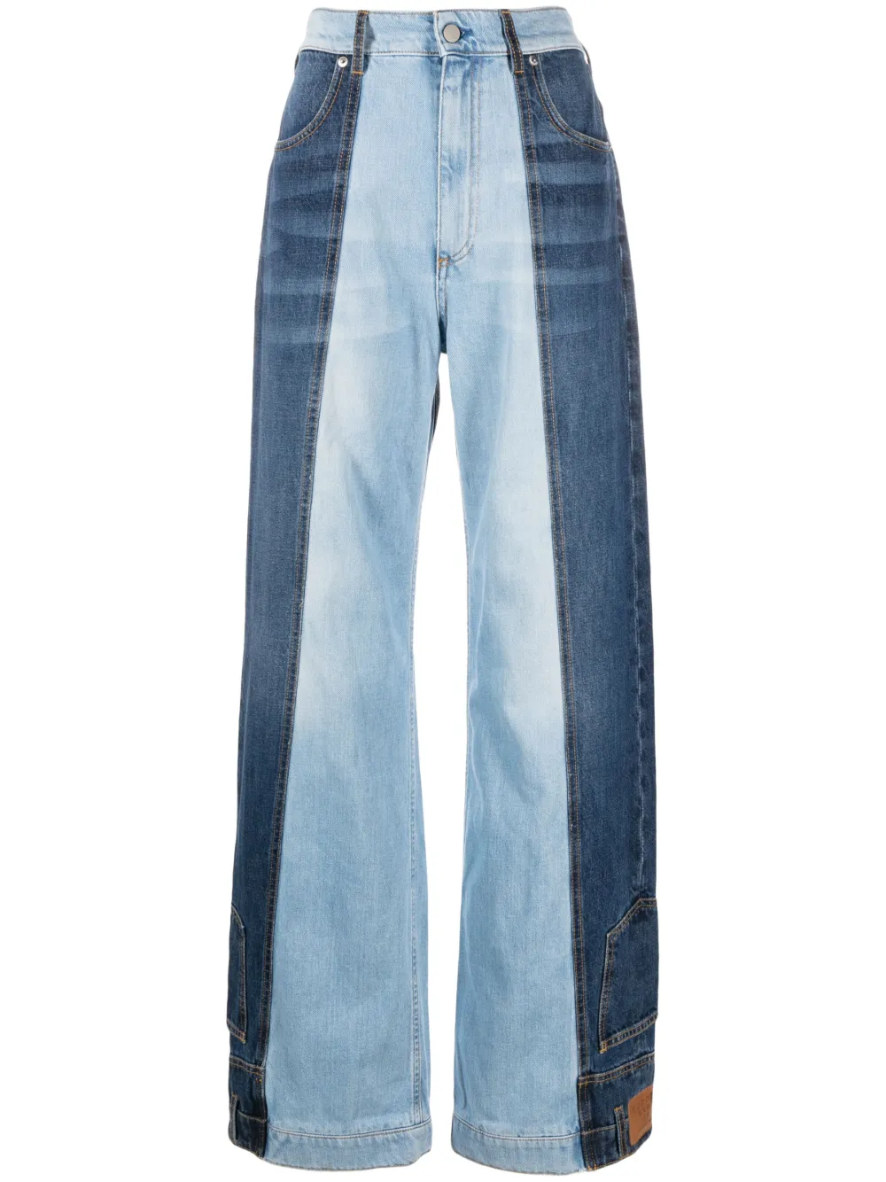 Dodo Bar Or Marley High-rise Wide Jeans In Blue