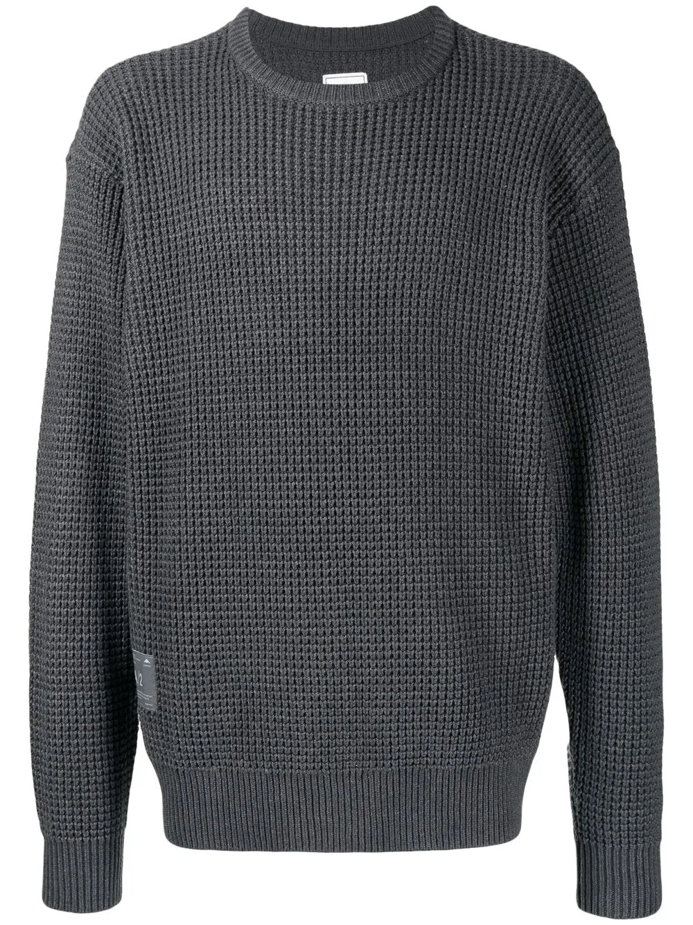 

CHOCOOLATE suéter de tejido gofrado con cuello redondo - Gris