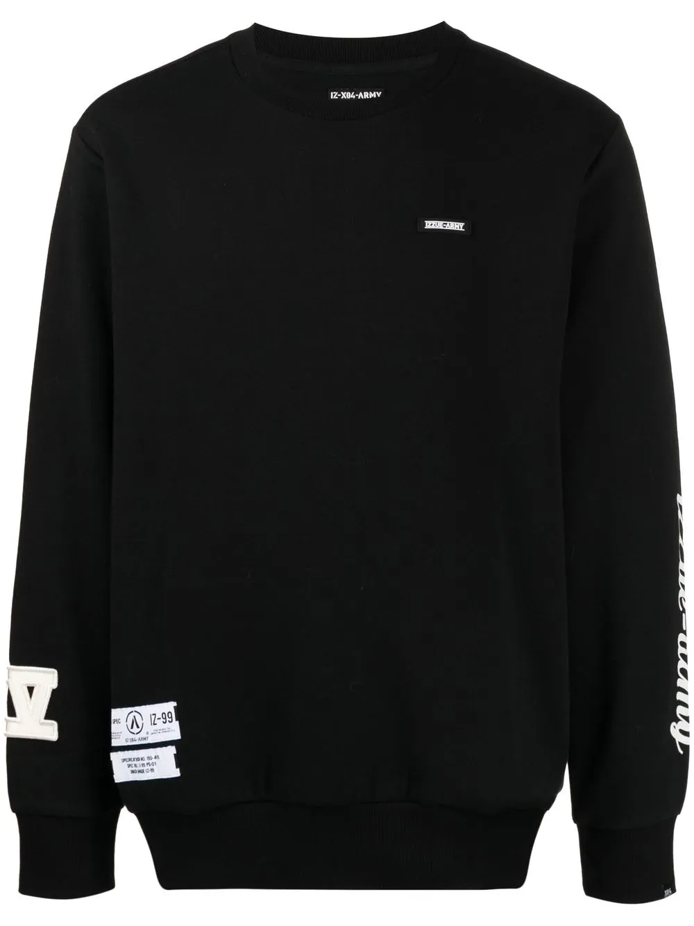

izzue sudadera con estampado gráfico - Negro