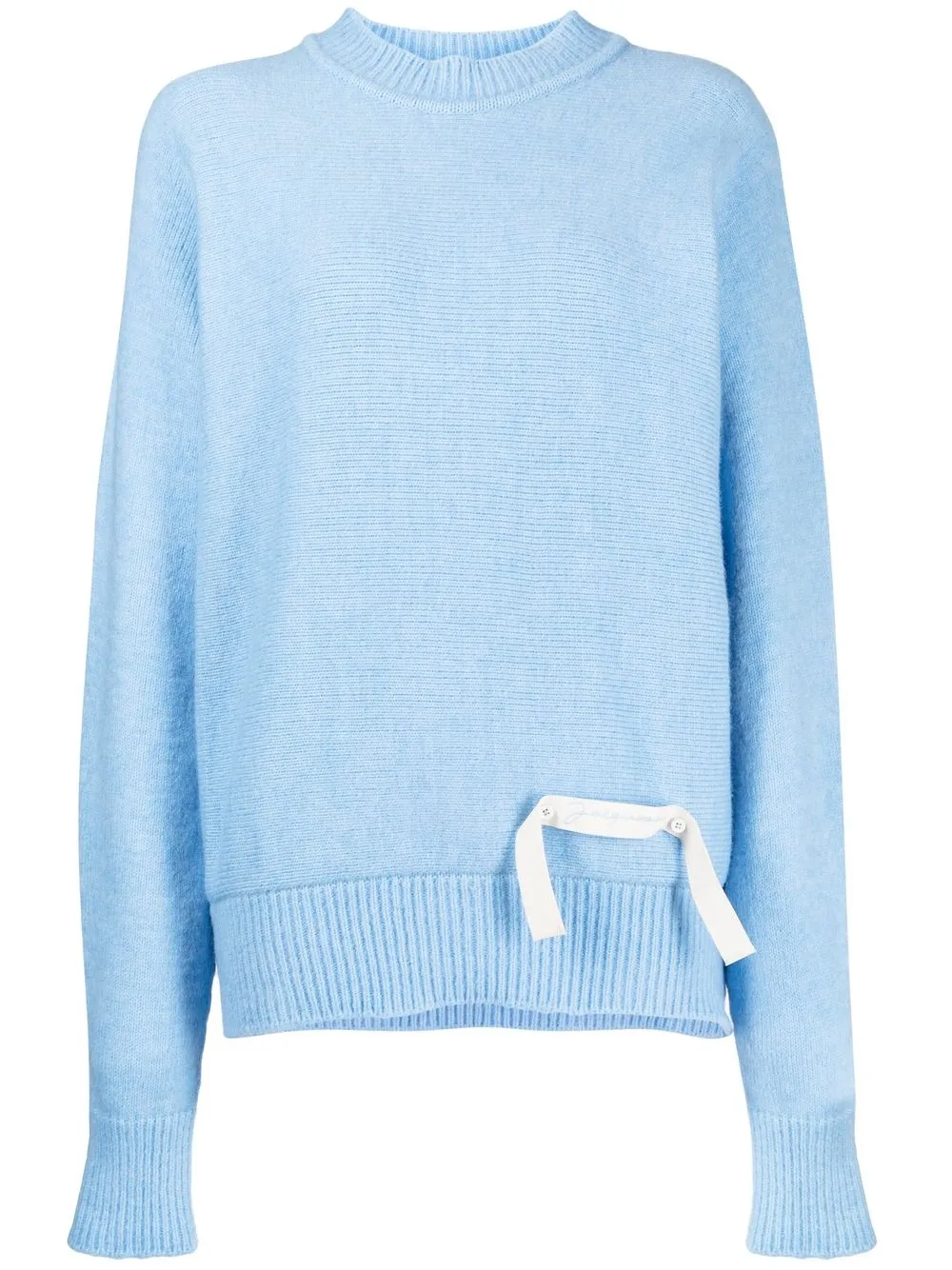 

Jacquemus Gardian logo-tag jumper - Blue