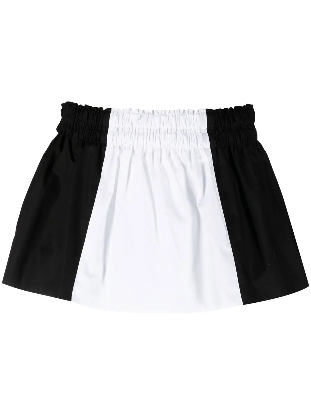 

Fabiana Filippi two-tone cotton mini skirt - Black