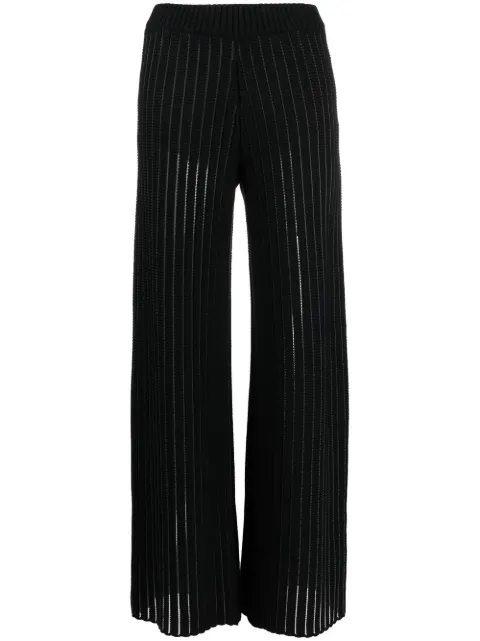 Fabiana Filippi chunky-knit wide-leg trousers