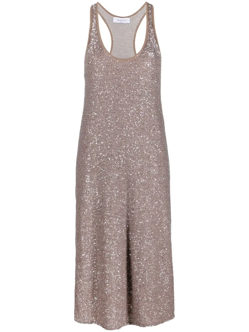 

Fabiana Filippi sequin-embellished sleeveless midi dress - Neutrals