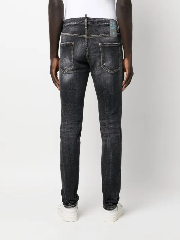 DSQUARED2 Distressed skinny-cut Jeans | Black | FARFETCH
