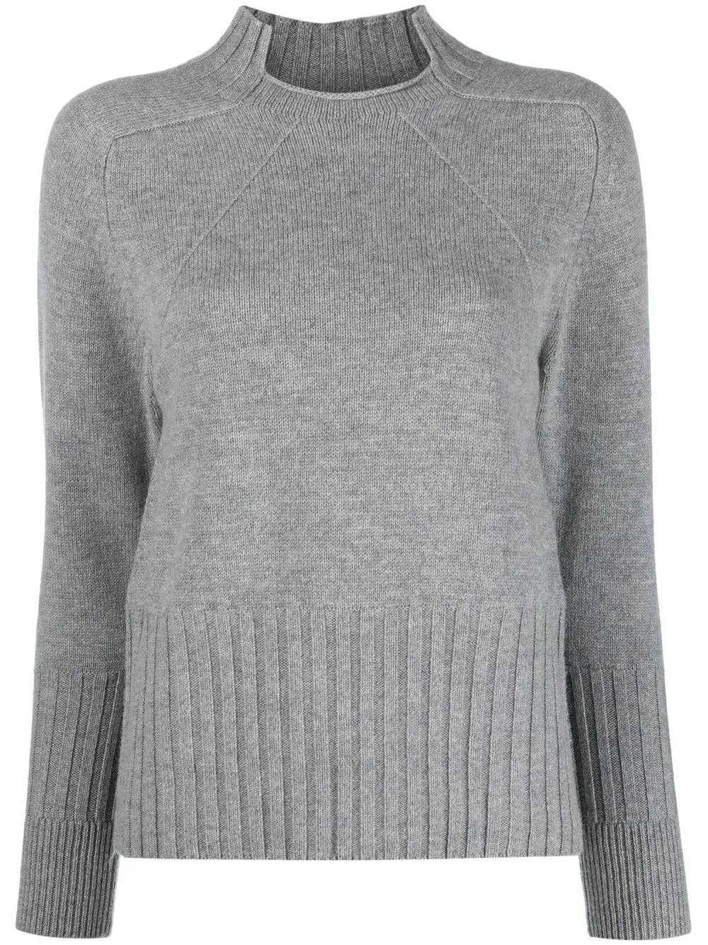 

Chicca Lualdi cut-out knit jumper - Grey