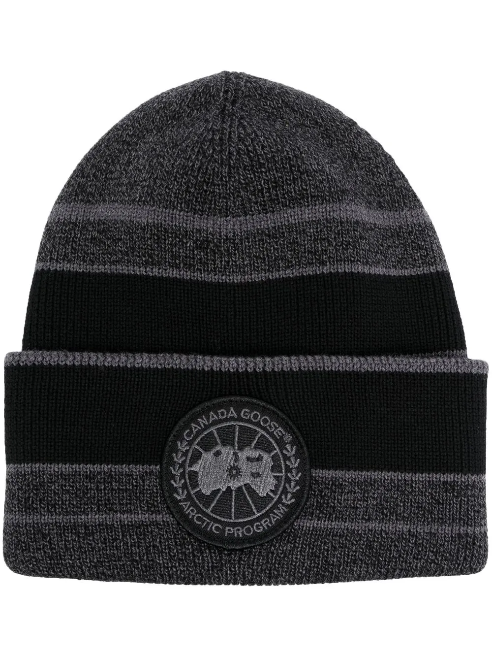 

Canada Goose striped wool beanie - Black