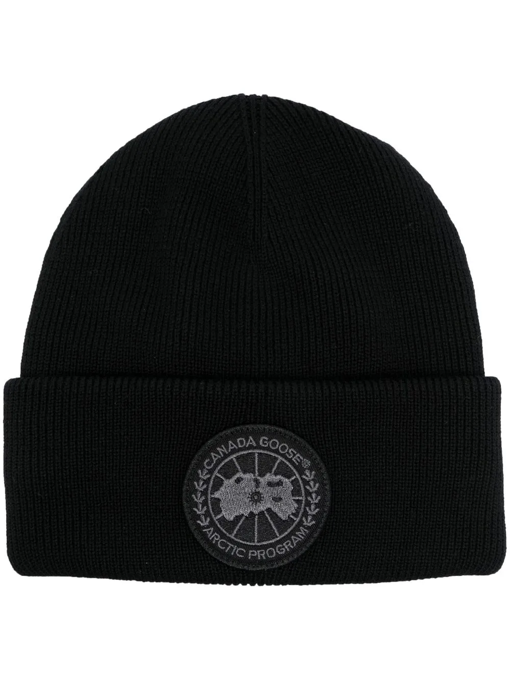 

Canada Goose gorro con parche del logo - Negro