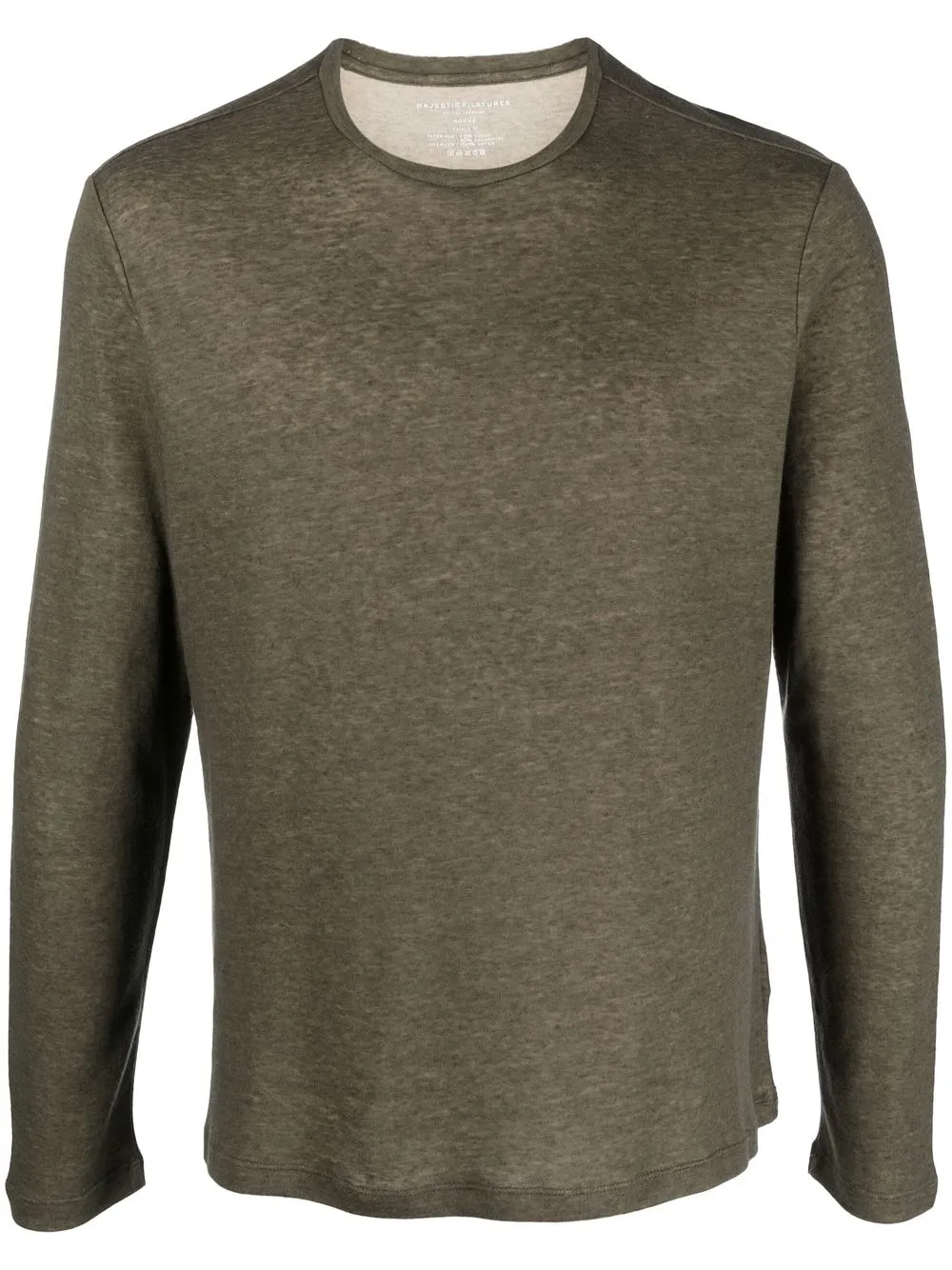

Majestic Filatures crew neck long-sleeved T-shirt - Green