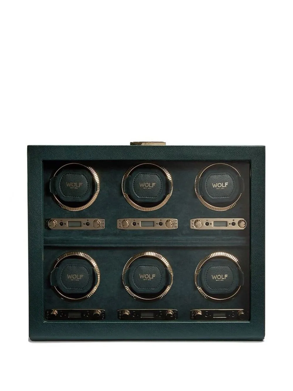 

WOLF British Racing 6pc watch winder - Green