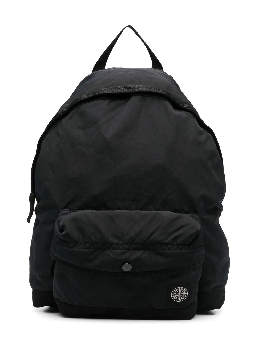 

Stone Island Junior logo-patch zip-up backpack - Black