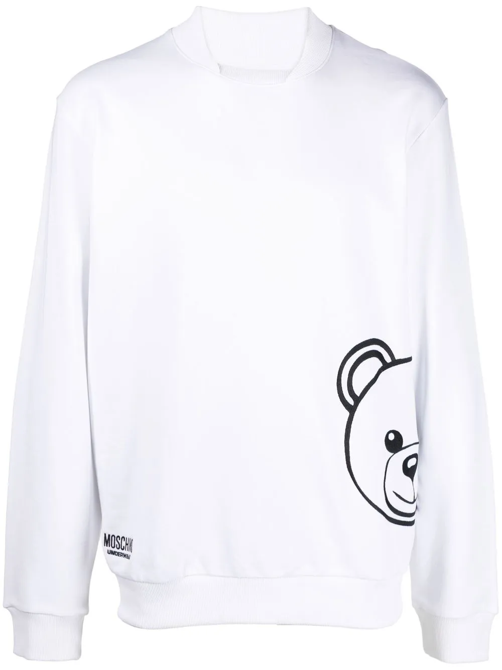 Moschino sudadera con motivo Teddy Bear - Blanco