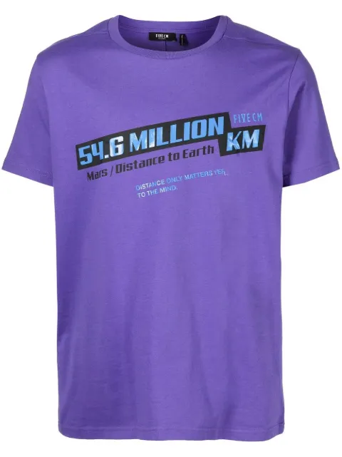 FIVE CM Mars to Earth graphic T-shirt