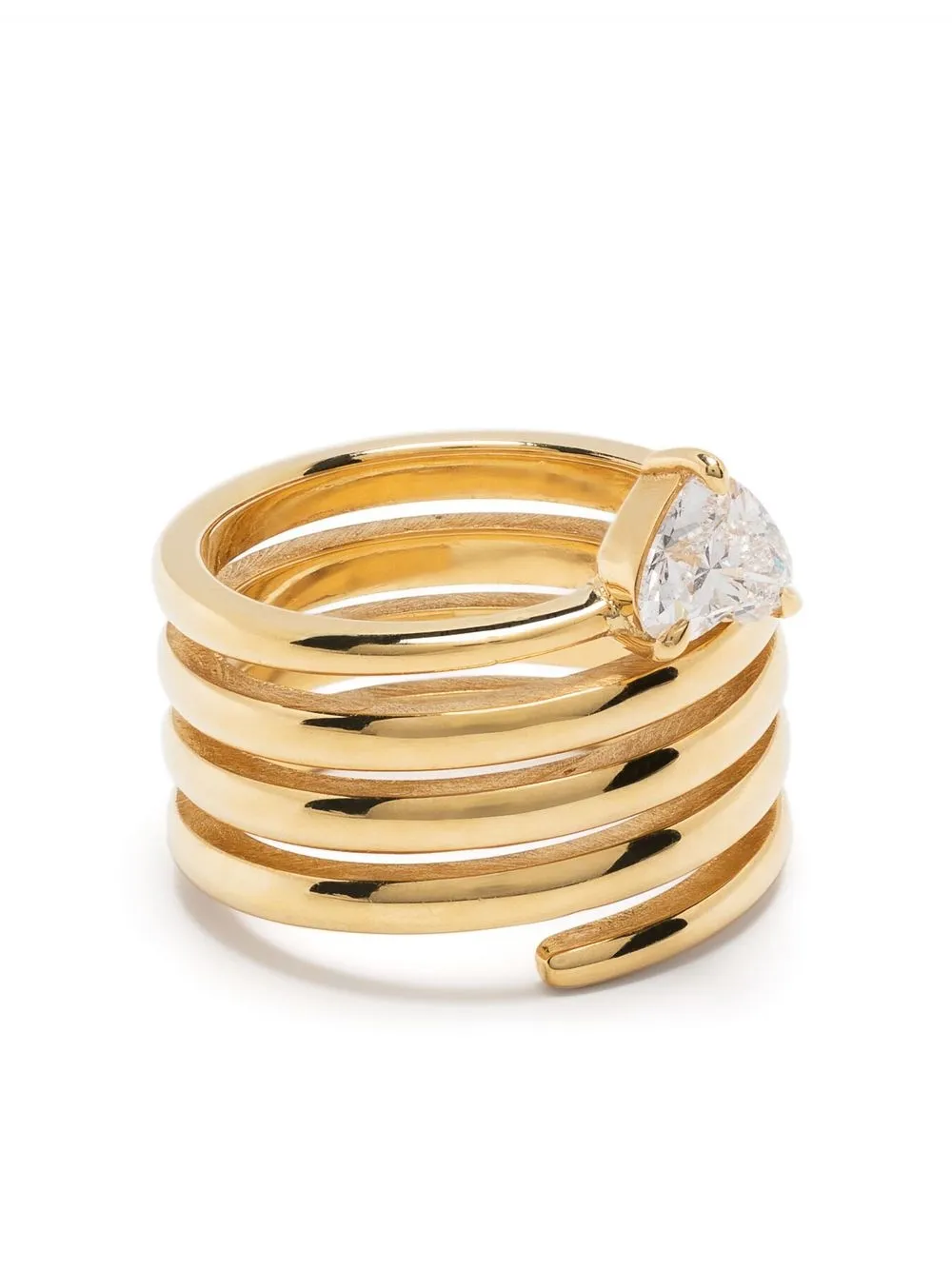 

SHAY 18kt gold Spiral diamond ring