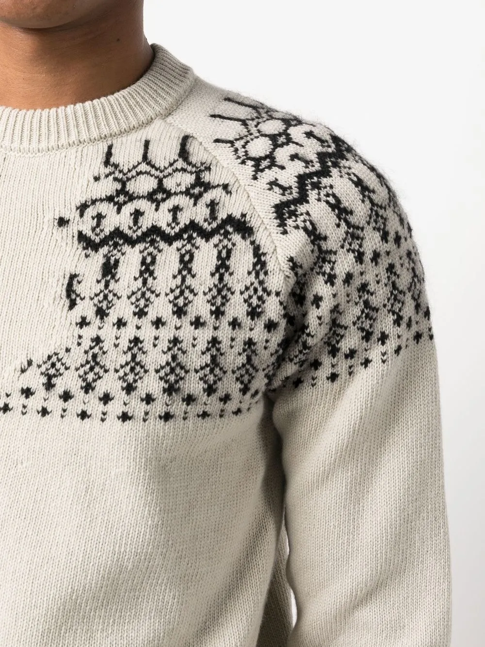 image 5 of roberto collina 费尔岛式美利诺羊毛针织毛衣