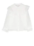 Patachou chiffon ruffled blouse - White