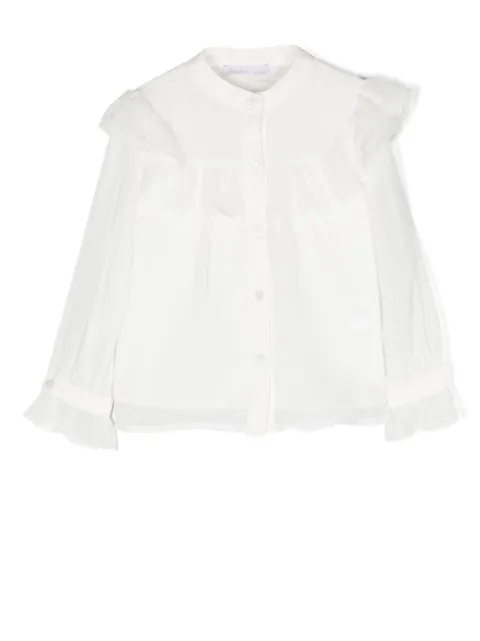 Patachou blusa de gasa con volantes