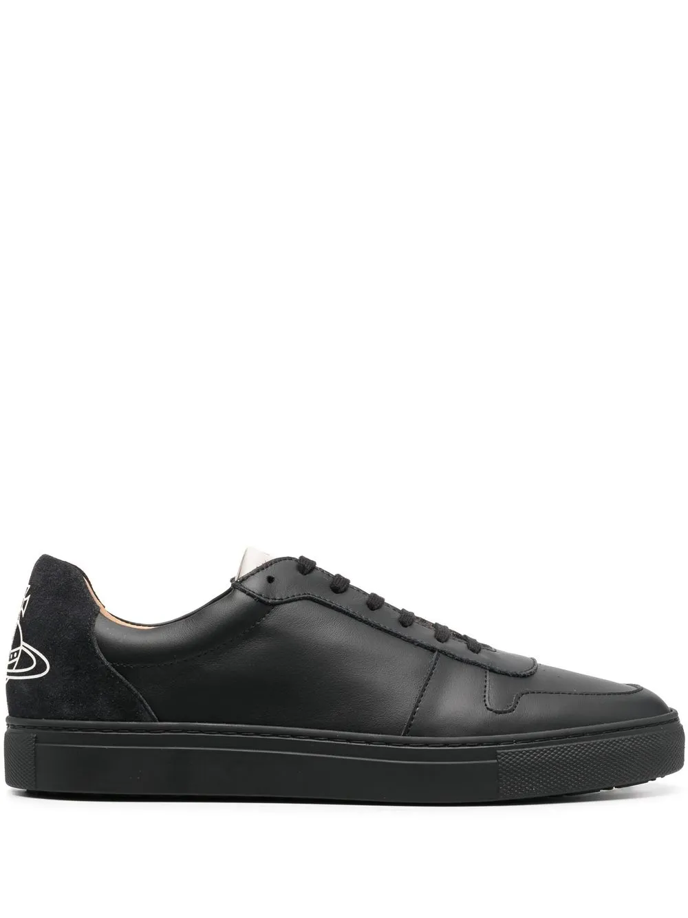 

Vivienne Westwood logo-print calf leather sneakers - Black